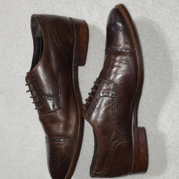 Johnston & Murphy Ellsworth Cap Toe Dress Shoes Size 13 Men's - Picture 4 of 9